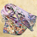 100% silk fashion digital printing wholesale silk scarves